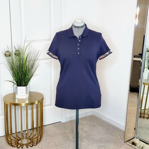 Burberry Polo Shirt XL Blue - Picture 3 of 9
